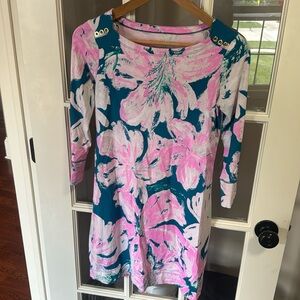 Lilly Pulitzer Sophie DRESS Tidal Wave Pans Garden. Size XS